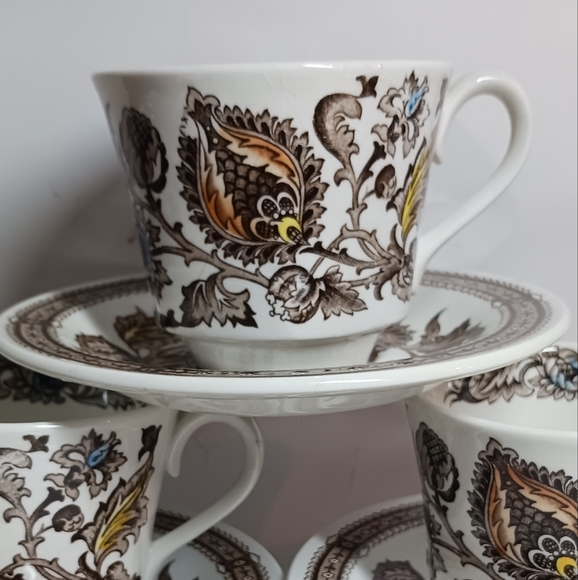 Ridgeway Staffordshire - Coffee service consisting of 5 porcelain cups w/saucers - Picture 7 of 7